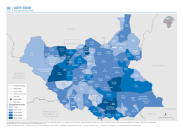 SOUTH SUDAN Total Population by County