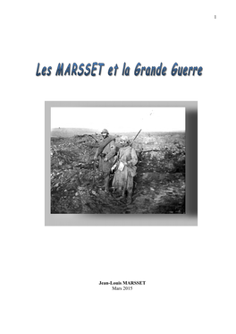 1 Jean-Louis MARSSET Mars 2015