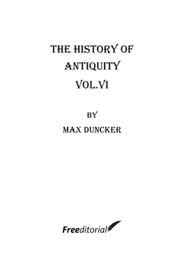 The History of Antiquity Vol.VI