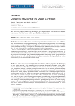 Dialogues: Reviewing the Queer Caribbean