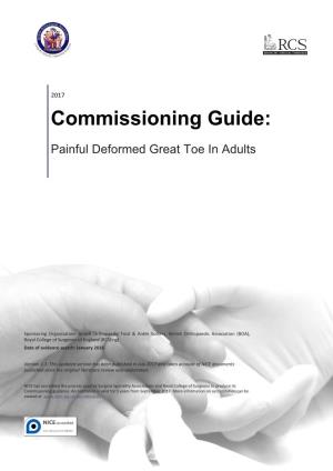 Commissioning Guide: Painful Deformed Great Toe in Adults