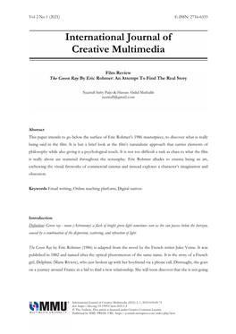 International Journal of Creative Multimedia