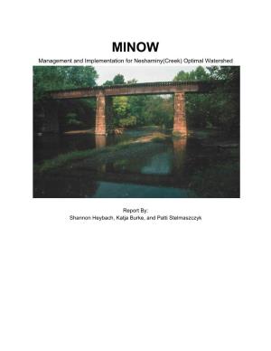 MINOW Neshaminy Creek Report 2016