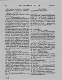 174 CONGRESSIONAL RECORD. MARCH 25, the Opposition on That Committee