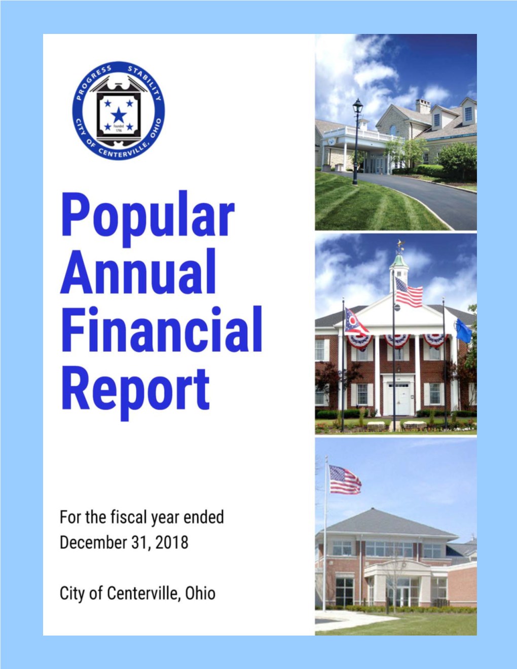 City of Centerville 2018 Annual Report Summary V0