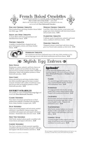 French Baked Omelettes Y Stylish Egg Entrees Z