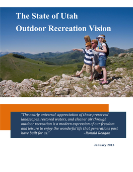 The State of Utah Outdoor Recreation Vision