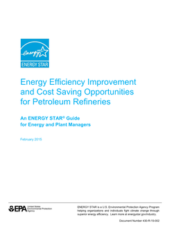 ENERGY STAR Guide for Petroleum Refineries