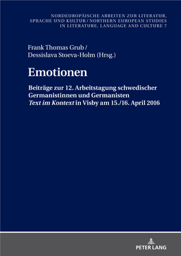 Emotionen Unter Dem Rahmenthema Emotionen Fand Am 15./16