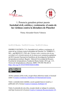 El Canto De Las Víctimas Contra La Dictadura De Pinochet