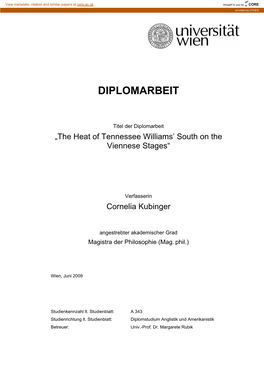 Diplomarbeit