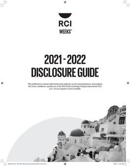 RCI Weeks Disclosure Guide