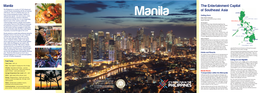 The Entertainment Capital of Southeast Asia Manila