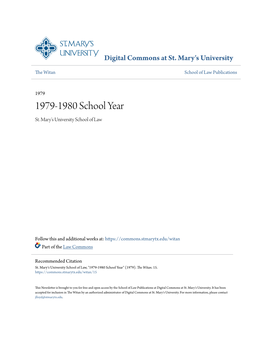 1979-1980 School Year St