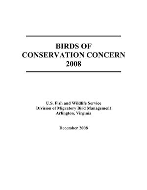 2008. Birds of Conservation Concern 2008