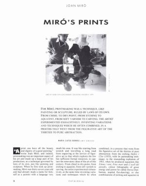 Miró's Prints