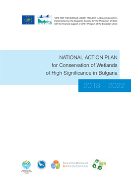 NATIONAL ACTION PLAN for Conservation of Wetlands of High Significance in Bulgaria 2013 – 2022