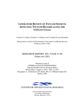 Research Report CACR-11-08