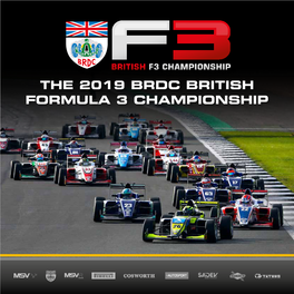 The 2019 Brdc British Formula 3 Championship Contents