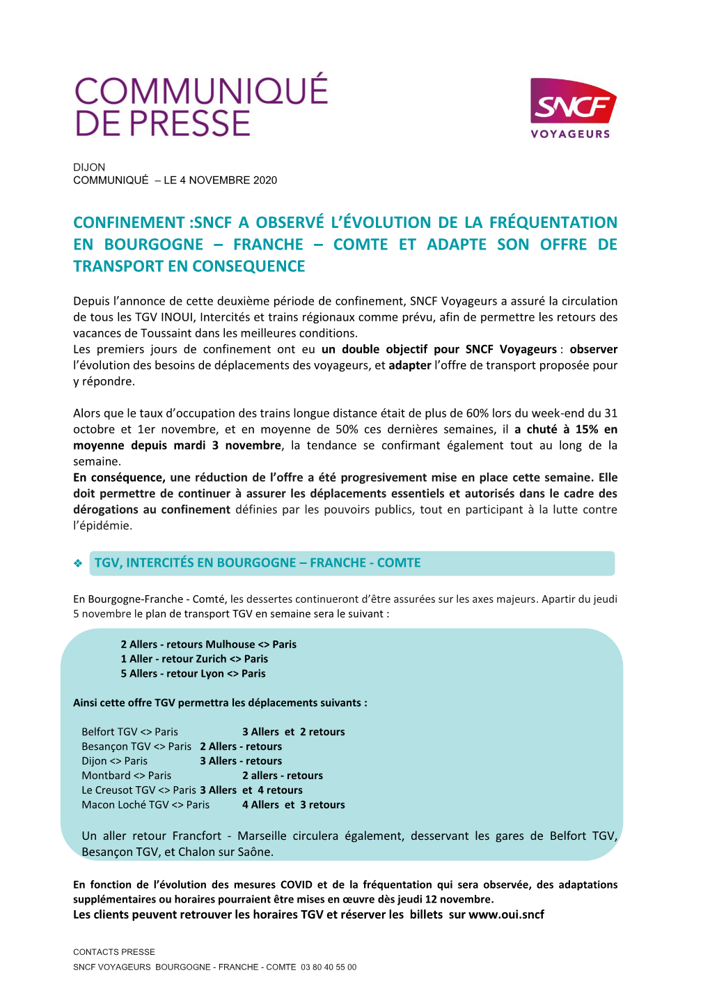 Confinement :Sncf a Observé L'évolution De La