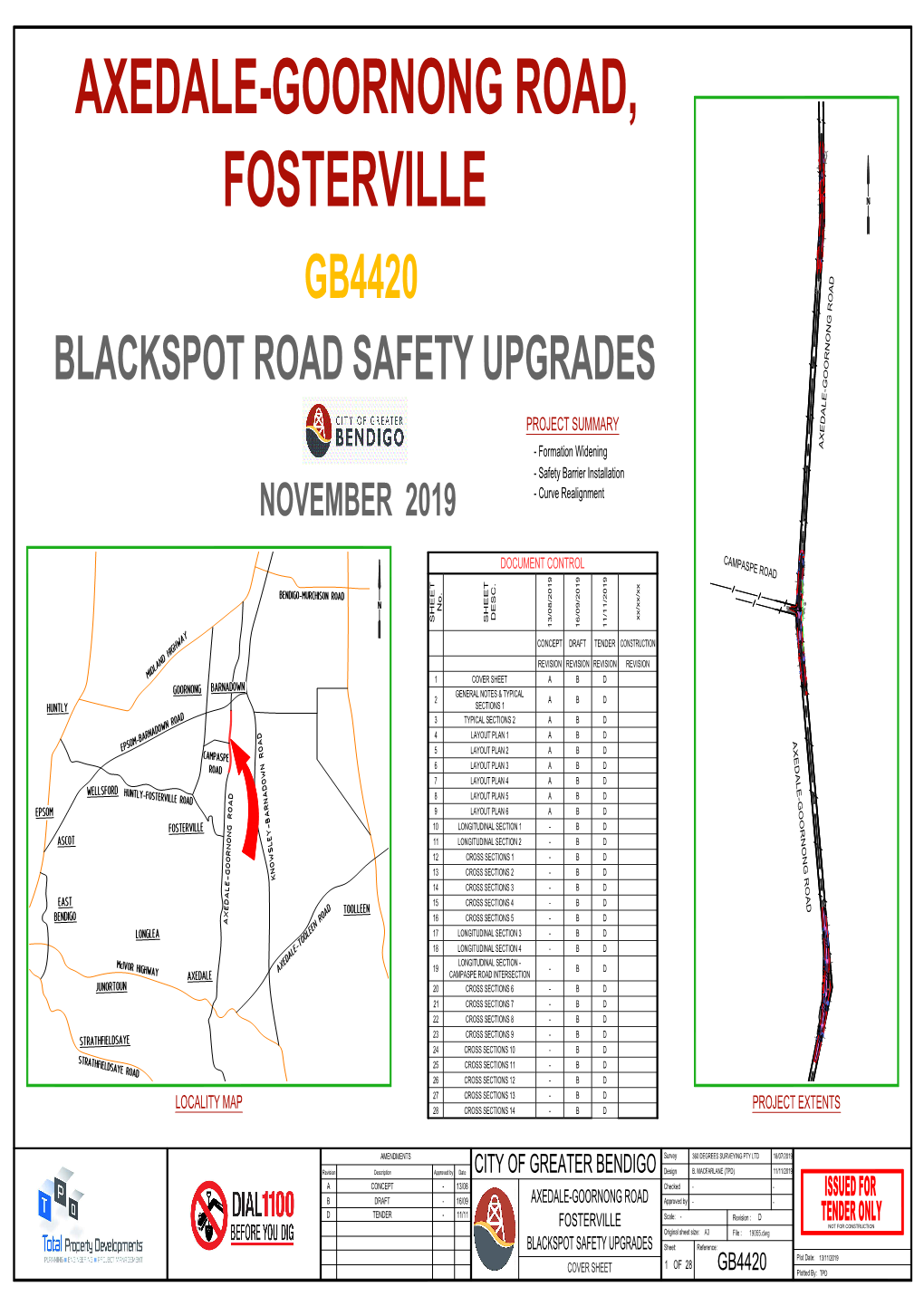 Axedale-Goornong Road, Fosterville Gb4420 Blackspot Road Safety Upgrades