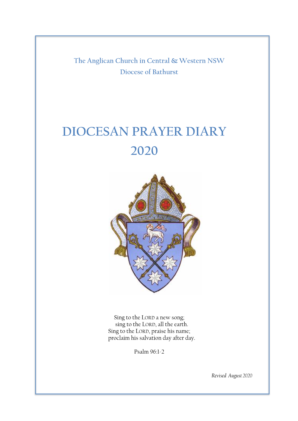 Diocesan Prayer Diary 2020