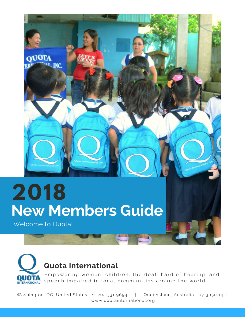 New Members Guide Welcome to Quota!