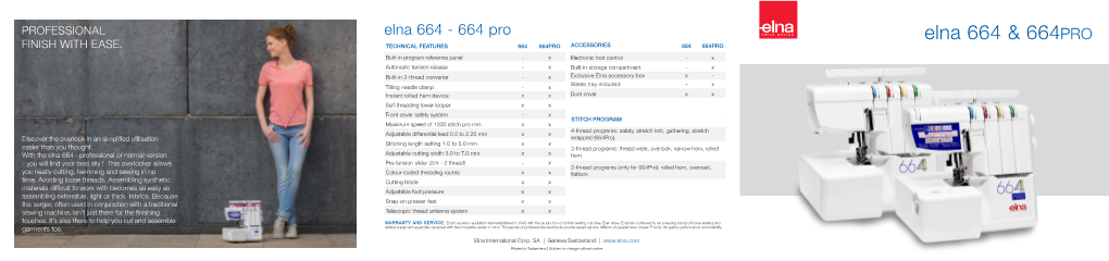 Elna 664 & 664PRO