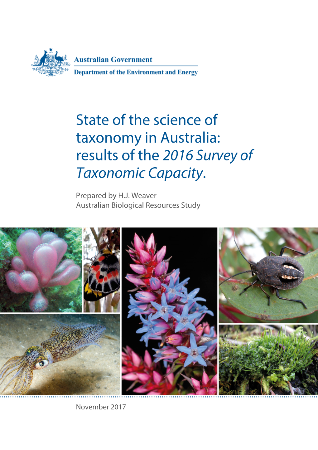 State of the Science of Taxonomy in Australia: Results of the 2016 Survey of Taxonomic Capacity