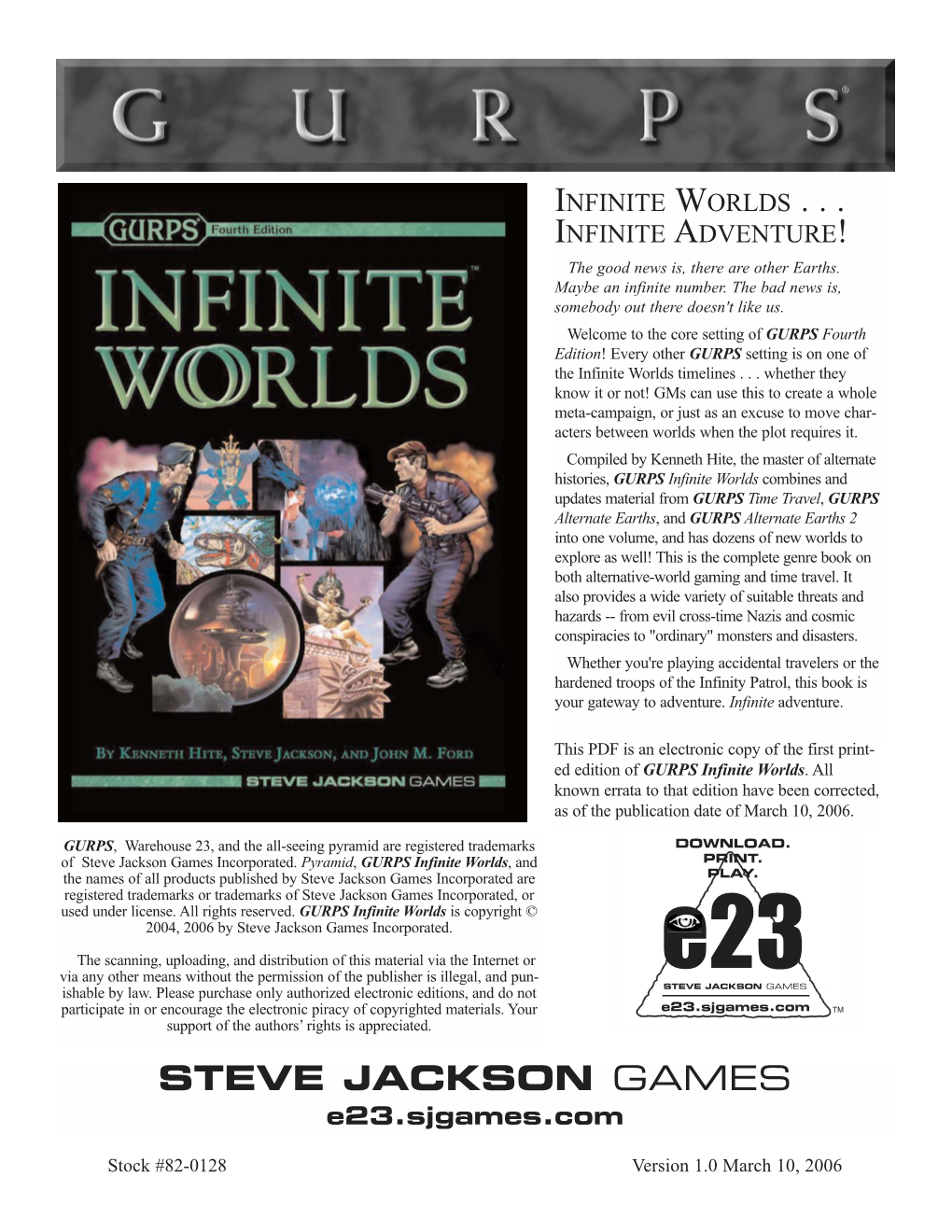 GURPS Infinite Worlds