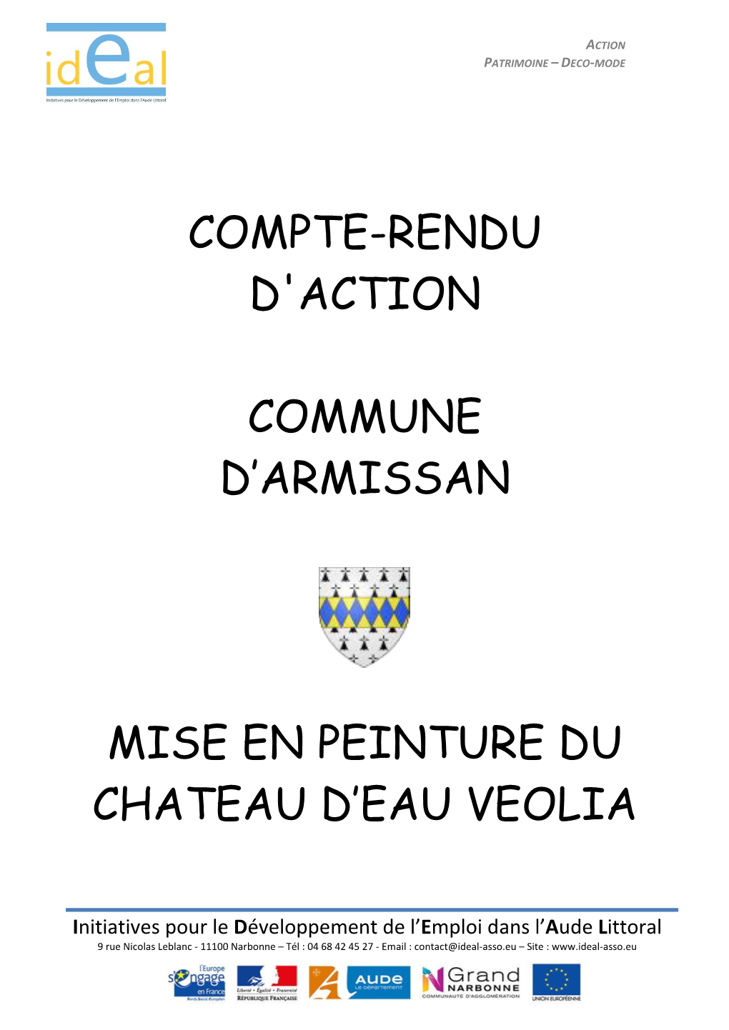 Compte-Rendu D'action Commune D'armissan Mise En Peinture Du