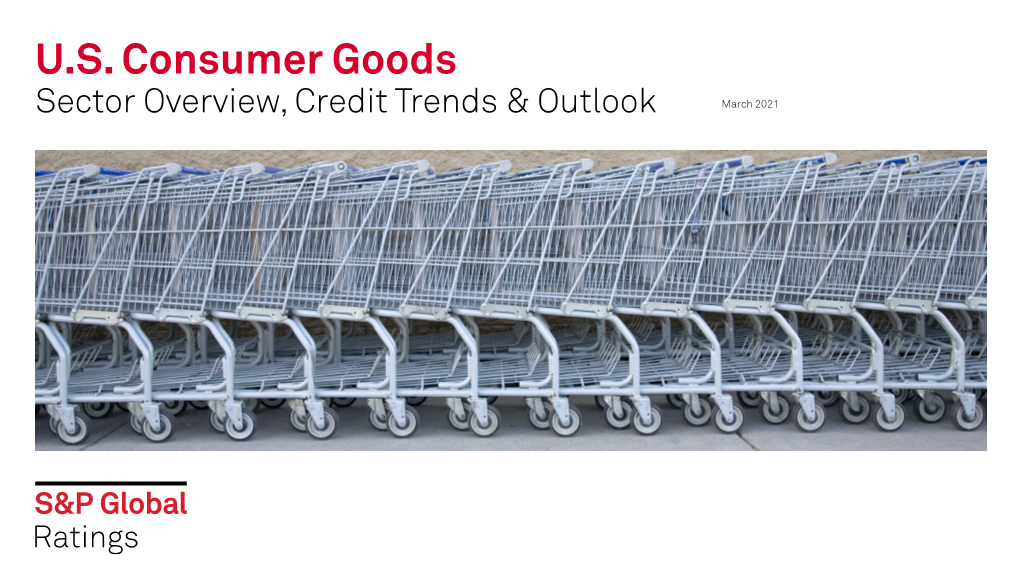 U.S. Consumer Goods Sector Overview, Credit Trends & Outlook