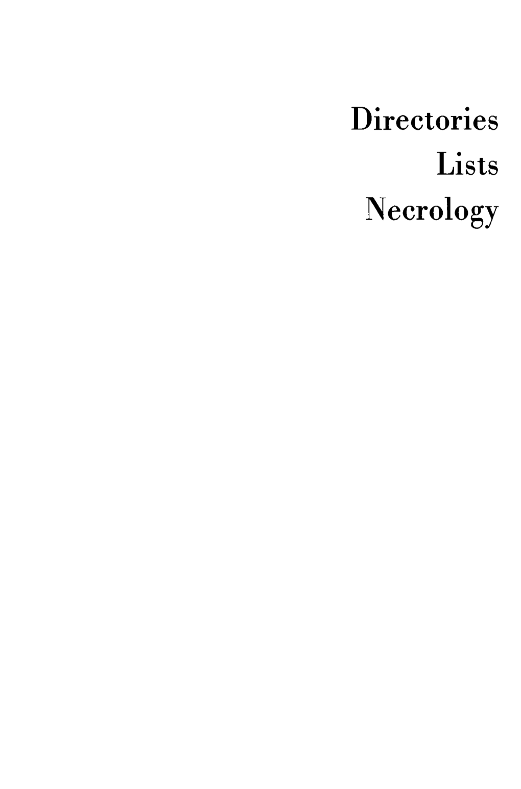 Directories Lists Necrology National Jewish Organizations1