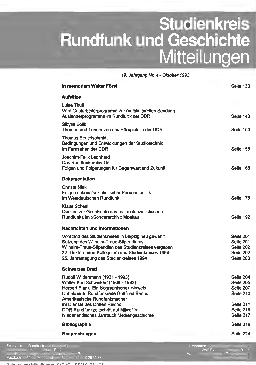 Mitteilungen