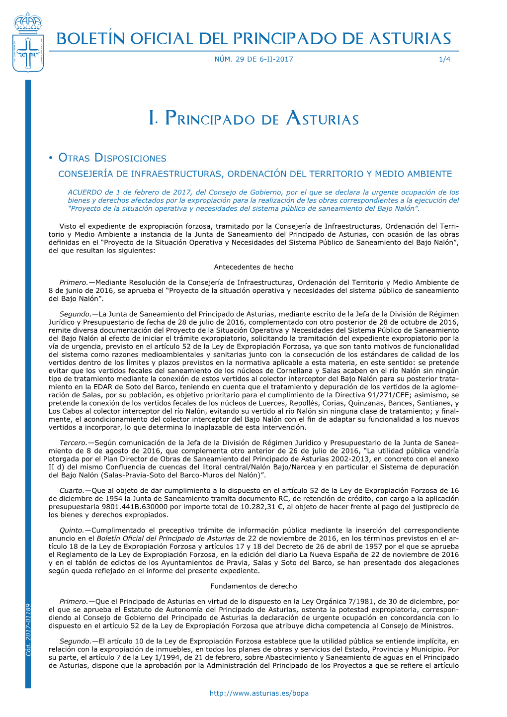 Boletín Oficial Del Principado De Asturias