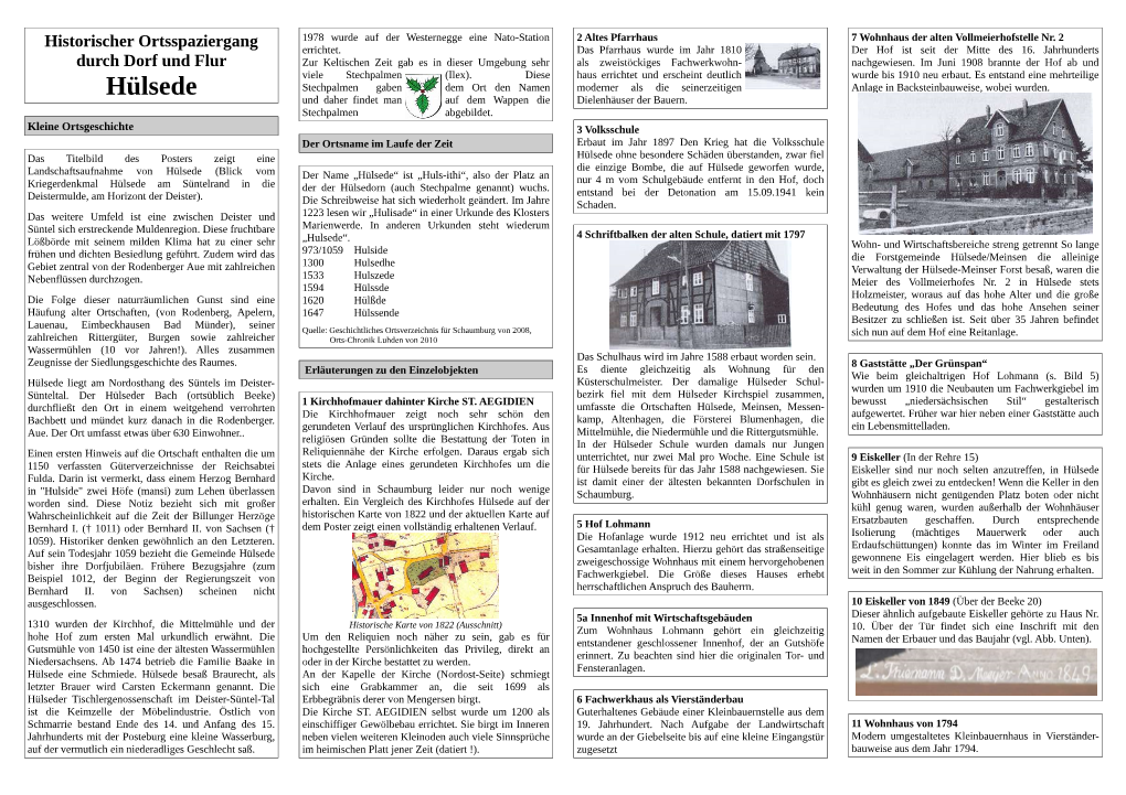 Korrekturen / Nachträge „Historischer Ortsspaziergang Volksdorf