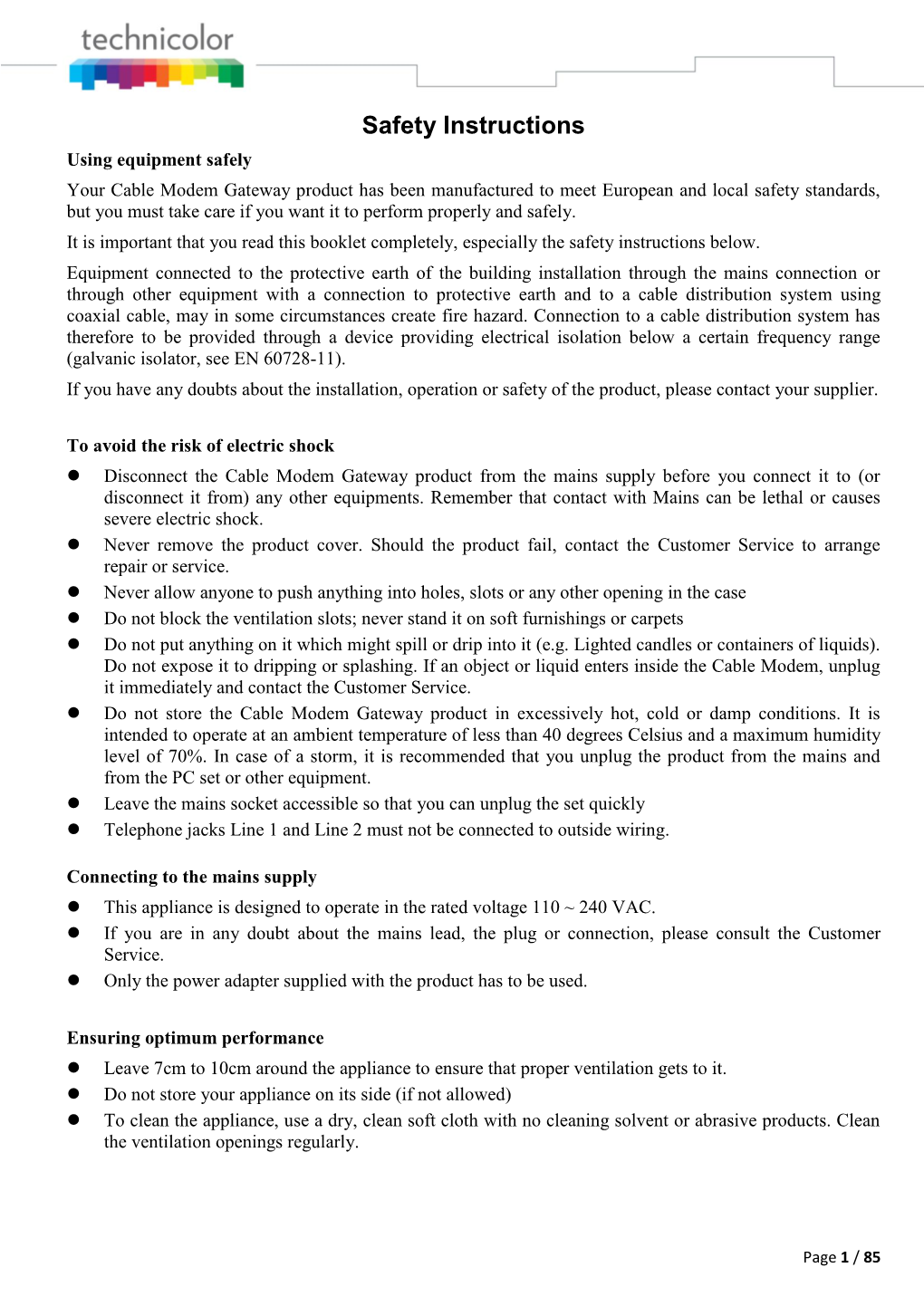 TC7200.20 User Manual