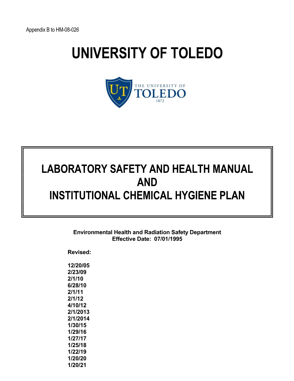 HM-08-026 Appendix B