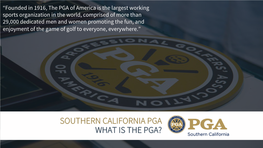 Pga Employment & Career Development