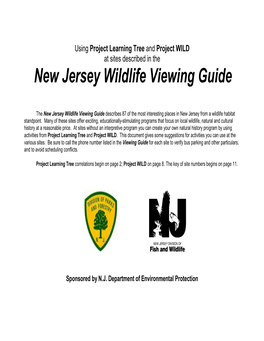 Project Learning Tree Correlation for the Sites in the New Jersey Wildlife Viewing Guide