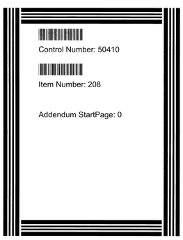 50410 Item Number: 208 Addendum Startpage
