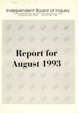 Report for August 1993 Copyright Notice