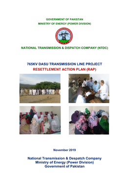 765Kv Dasu Transmission Line Project Resettlement Action Plan (Rap)