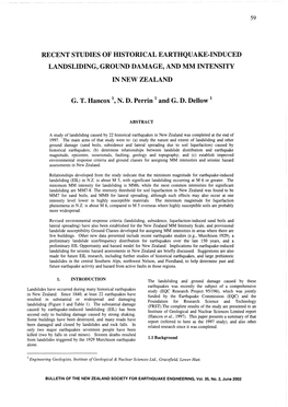 Recent Studies of Historical Earthquake-Induced Landsliding, Ground Damage, and Mm Intensity