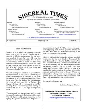 2011-2 Sidereal-Times
