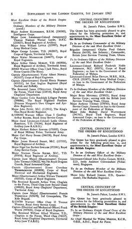 8 Supplement to the London Gazette, Ist January 1963