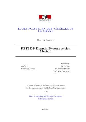 FETI-DP Domain Decomposition Method