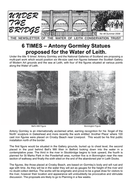 6 TIMES – Antony Gormley Statues Proposed for the Water of Leith