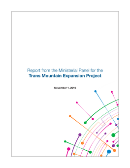 Report from the Ministerial Panel for the Trans Mountain Expansion Project
