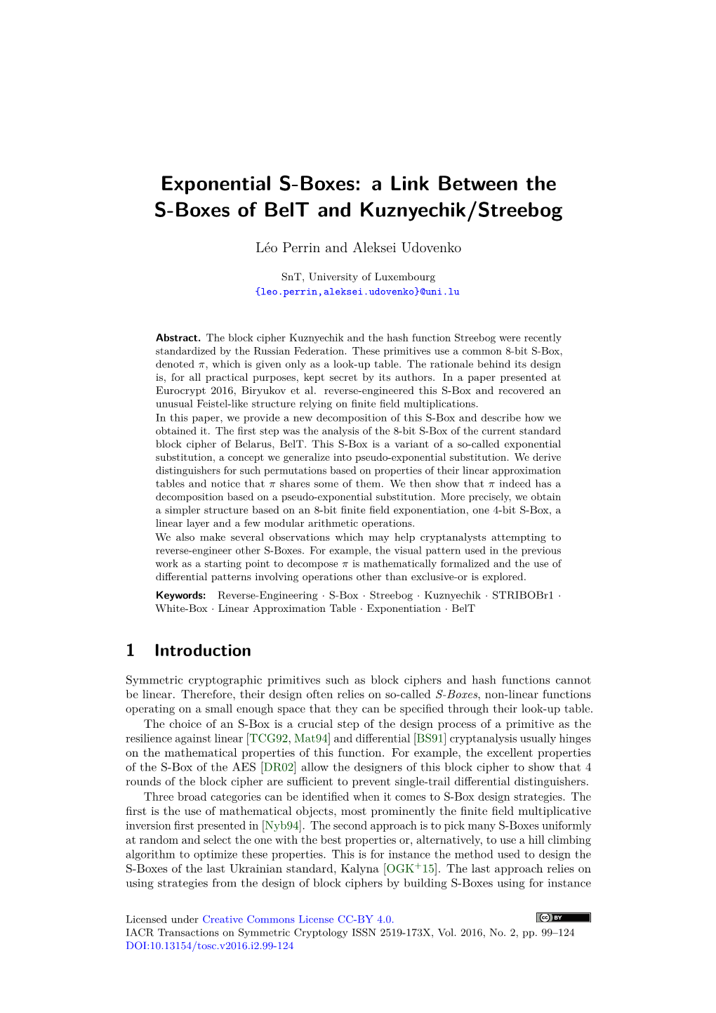 Exponential S-Boxes: a Link Between the S-Boxes of Belt and Kuznyechik/Streebog